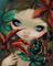Art: Poisonous Beauties X:  Virginia Creeper ORIGINAL PAINTING by Artist Jasmine Ann Becket-Griffith
