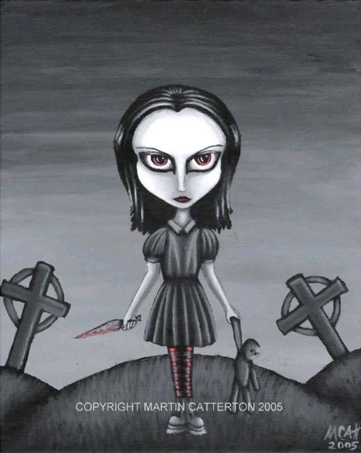 Art: DEVIOUS DEAD GIRL by Artist Martin Catterton