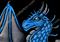 Art: SILVER EYED DRAGON by Artist Martin Catterton