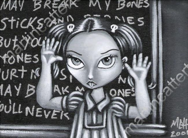 Art: Nanny-Nanny-Boo-Boo by Artist Martin Catterton