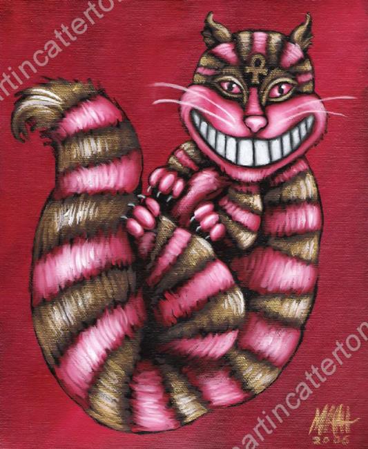 Art: CRIMSON CHESHIRE by Artist Martin Catterton