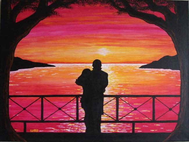 Art: LOVERS SUNSET by Artist Bryan Ward