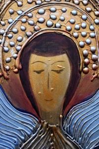 Detail Image for art ANGEL-ICON ON WOOD-sold