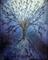 Art: BLUE CHRISTMAS TREE-sold by Artist LUIZA VIZOLI