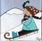 Art: sledding by Artist S. Olga Linville