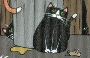 Detail Image for art it's hard out here for a cat