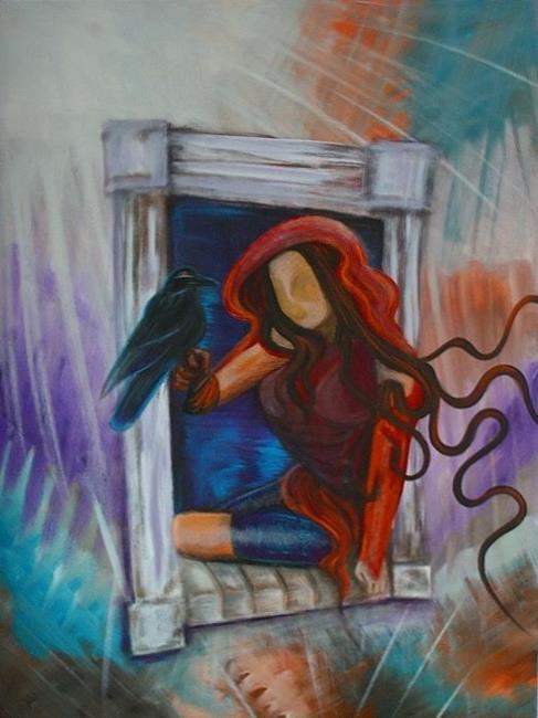 Art: Raven's Wish by Artist Laura Barbosa