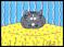 Art: Cat Art card ~ Sleepy Cat # 5 by Artist S. Olga Linville