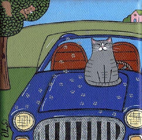Art: kitty tracks by Artist S. Olga Linville