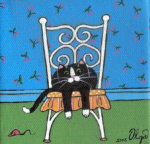 Art: fancy chair' by Artist S. Olga Linville