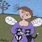 Art: tuxedo cat fairy by Artist S. Olga Linville