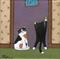 Art: closed door by Artist S. Olga Linville