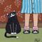 Art: ~kitty slippers~ by Artist S. Olga Linville
