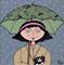 Art: ~just walkin in the rain~ by Artist S. Olga Linville