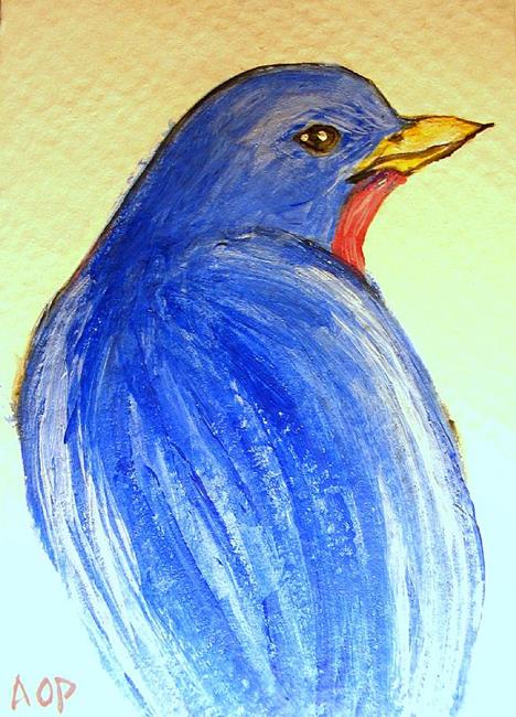 Art: ACEO:  Blue Blaze by Artist Patience