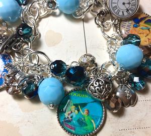 Detail Image for art Nancy Drew Altered art charm bracelet