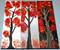 Art: RED AUTUMN TREES-sold by Artist LUIZA VIZOLI
