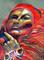 Art: A La Mode Woman in Red by Artist Naquaiya