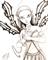 Art: FAIRY AND THE BUTTERFLY DRAGON-concept drawing by Artist Martin Catterton