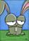 Art: Square Bunny by Artist Cary Dunlap Daly