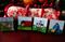 Art: Christmas Corgi Agility Ornaments Set #1 by Artist Cathy Santarsiero