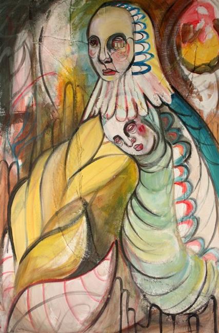 Art: Mother and Child Chrysalis by Artist Alexis Covato