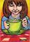 Art: Morning Coffee by Artist Madeline  Carol Matz