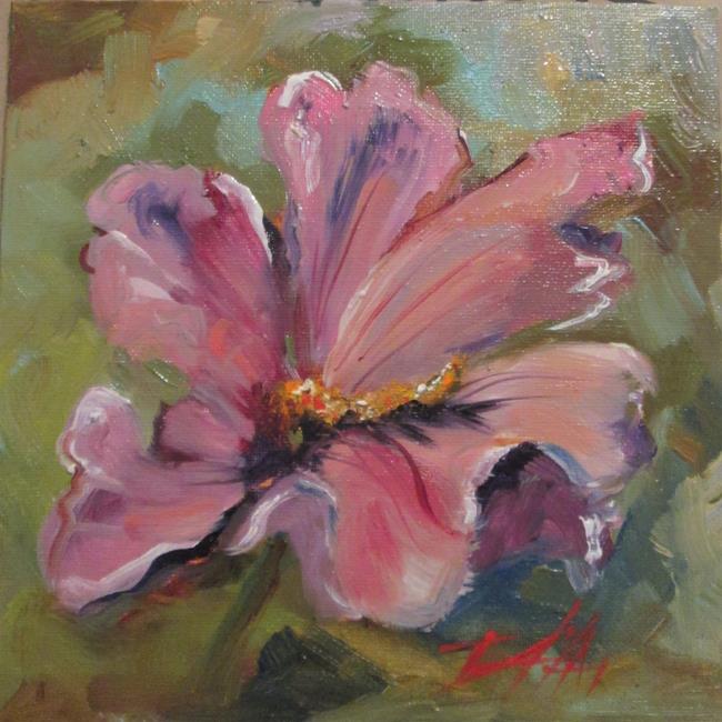 Art: Pink Hibiscus by Artist Delilah Smith