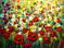 Art: Spring Fever Flowers by Artist LUIZA VIZOLI