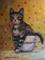 Art: Big Eyed Kitty by Artist Catherine Darling Hostetter
