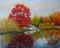 Art: Autumn Reflections by Artist Louise Hendry Womack