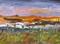 Art: Desert Sunset by Artist Delilah Smith
