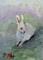 Art: White Rabbit-sold by Artist Delilah Smith
