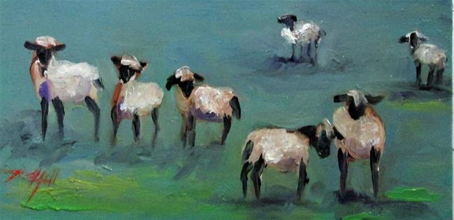 Art: Pasture Full Of Sheep by Artist Delilah Smith