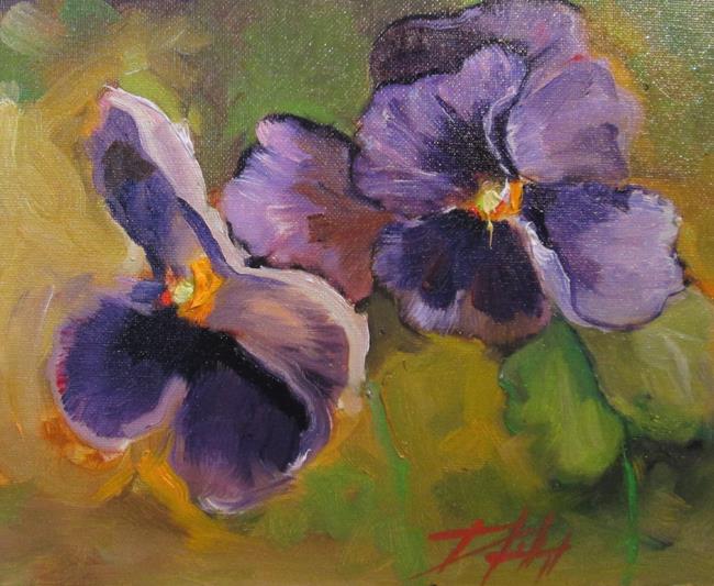 Art: Violets-sold by Artist Delilah Smith