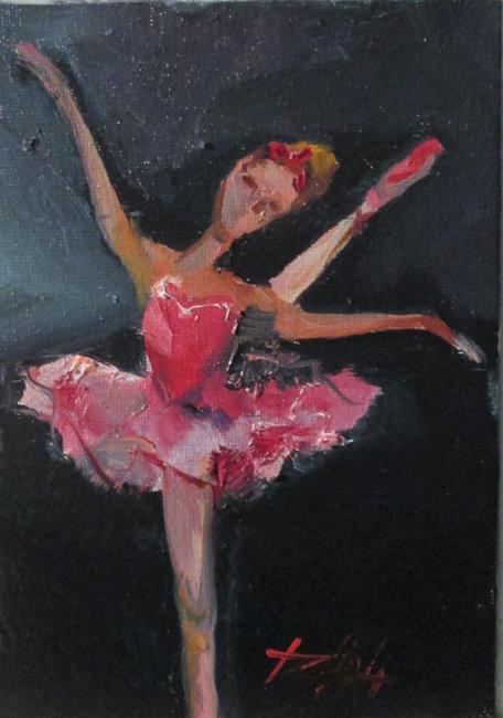 Art: Pink Ballerina by Artist Delilah Smith