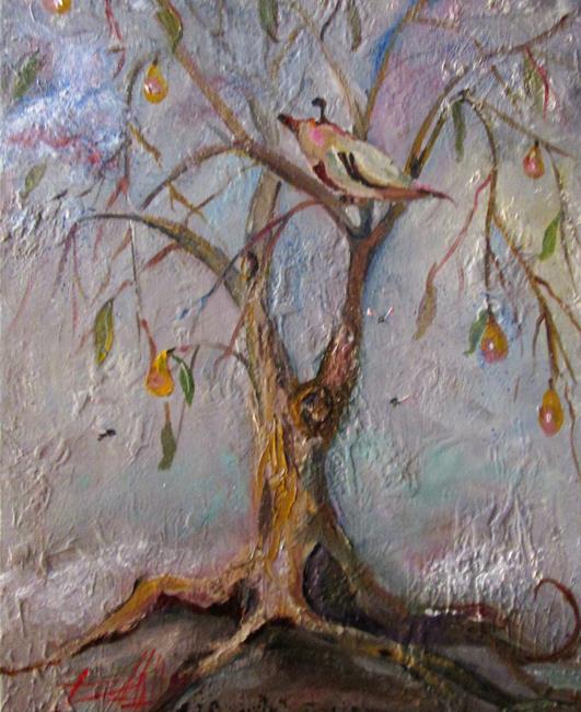 Art: A Partridge in a Pear Tree by Artist Delilah Smith
