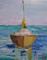 Art: Yellow Sailboat by Artist Delilah Smith
