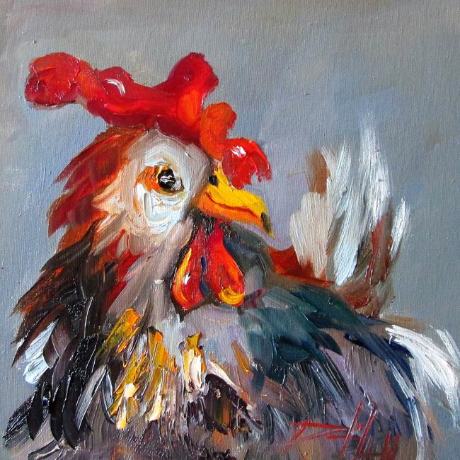 Art: Rooster No. 33 by Artist Delilah Smith