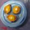Art: Lemons on a Plate by Artist Delilah Smith