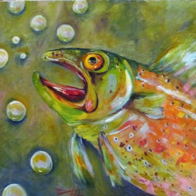 Art: Trout No. 9 by Artist Delilah Smith
