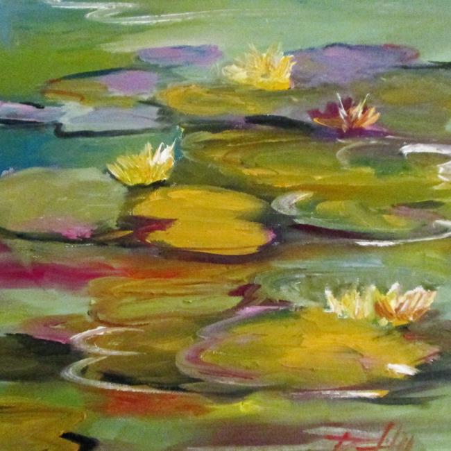 Art: Lily Pond by Artist Delilah Smith