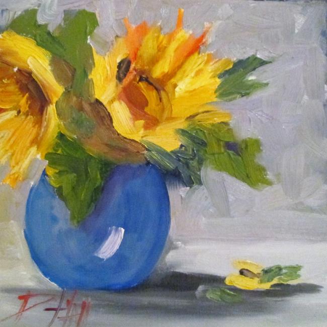 Art: Still Life with Yellow Flowers by Artist Delilah Smith