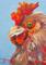 Art: Rooster Looking at You by Artist Delilah Smith