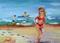 Art: Beach People No 3 by Artist Delilah Smith