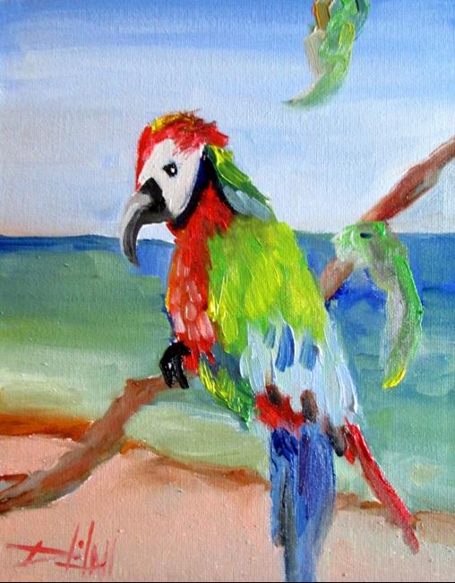 Art: Parrot by Artist Delilah Smith