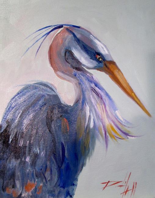 Art: Blue Heron No. 6 by Artist Delilah Smith