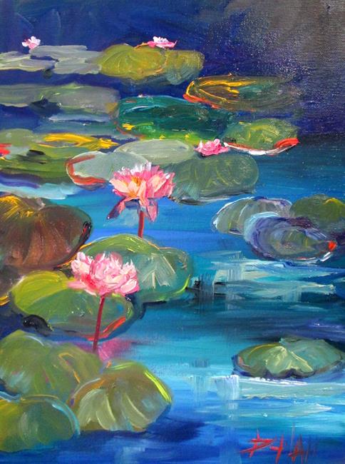 Art: Lily Pond No. 17 by Artist Delilah Smith