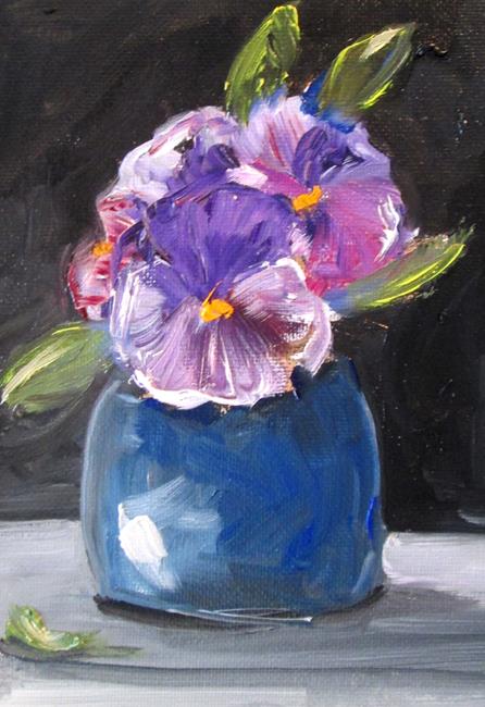 Art: Violets by Artist Delilah Smith