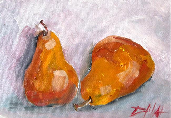 Art: Two Pears by Artist Delilah Smith